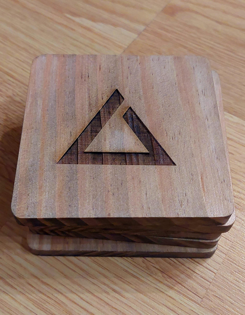 Witcher fan art wooden drinks coaster set Witcher signs