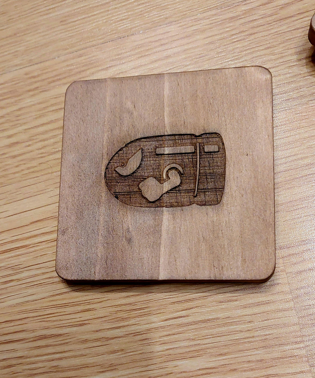 Mariokart Bullet Bill fan art wooden drinks coaster