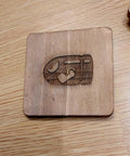 Mariokart Bullet Bill fan art wooden drinks coaster