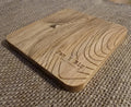 Fan y big contour map wooden drinks coaster