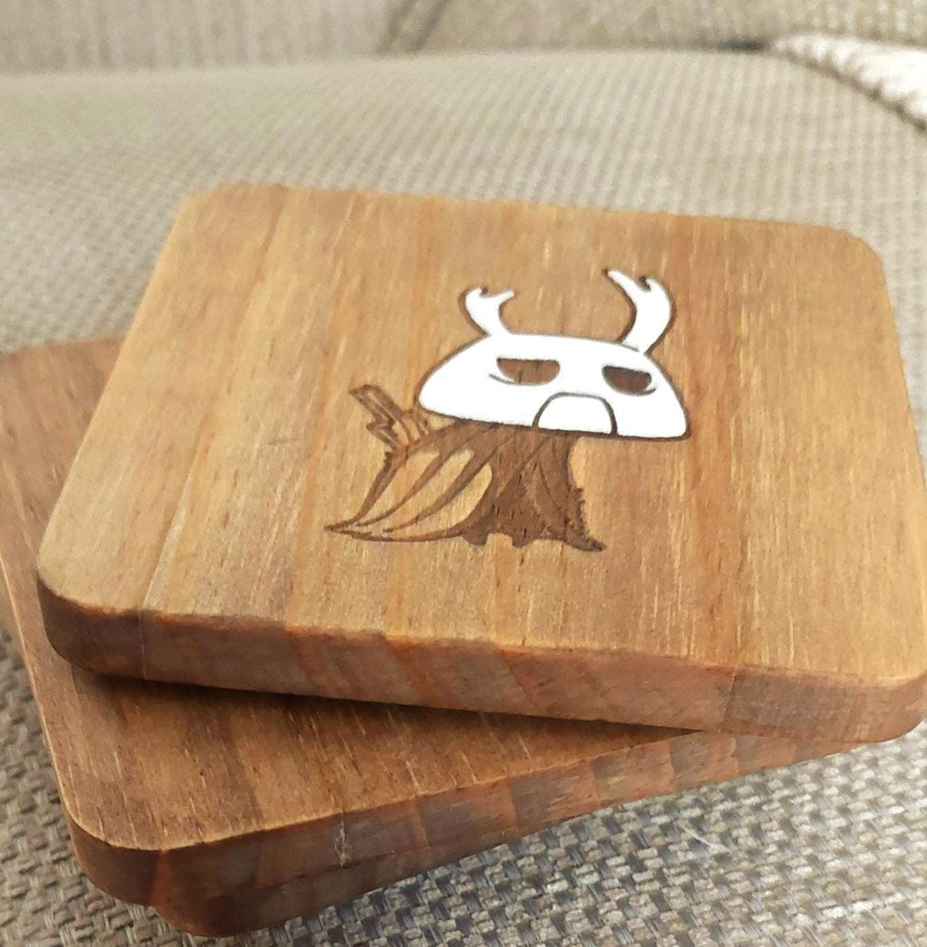 Hollow Knight Zote fan art wooden drinks coaster