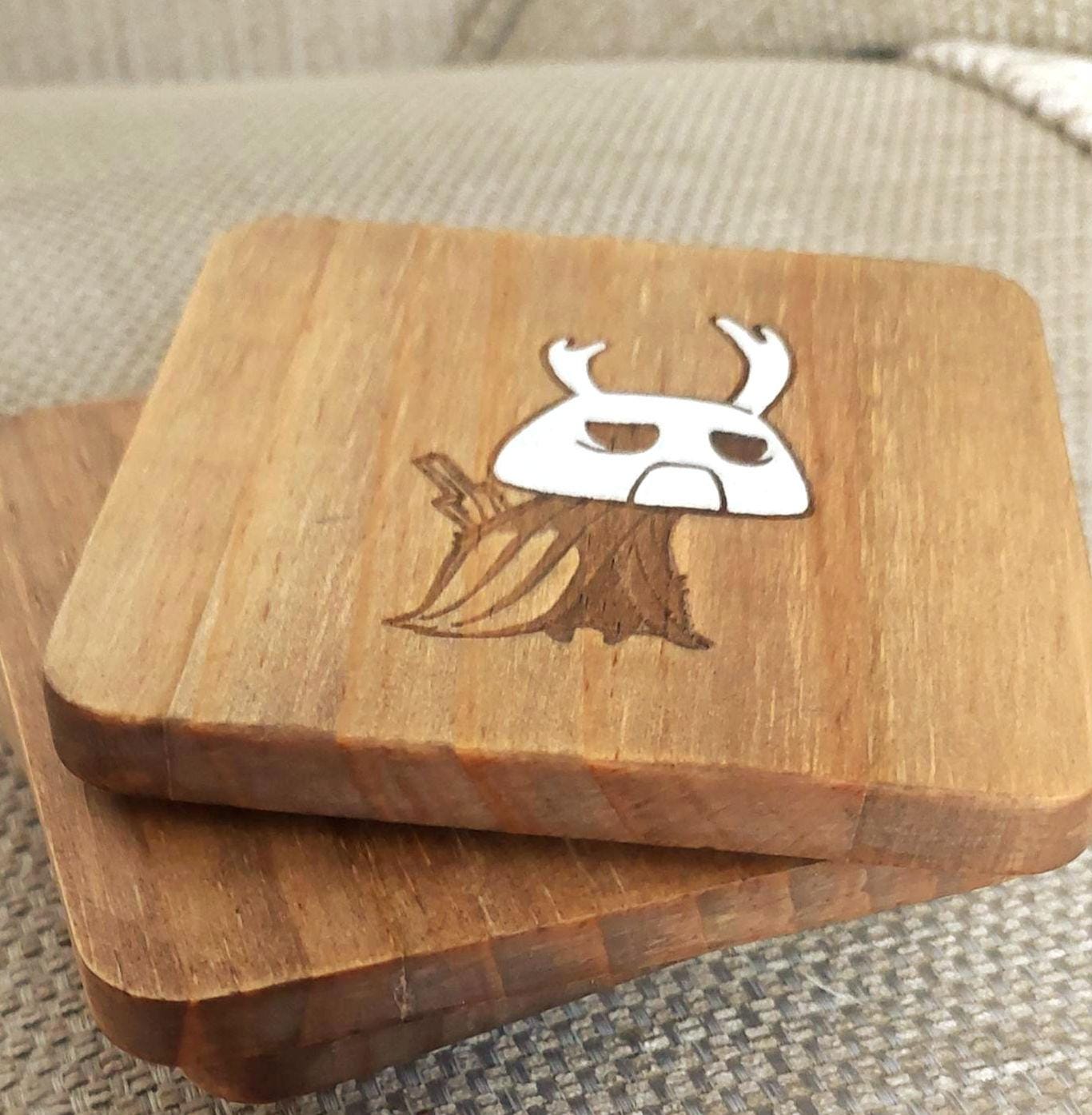 Hollow Knight Zote fan art wooden drinks coaster
