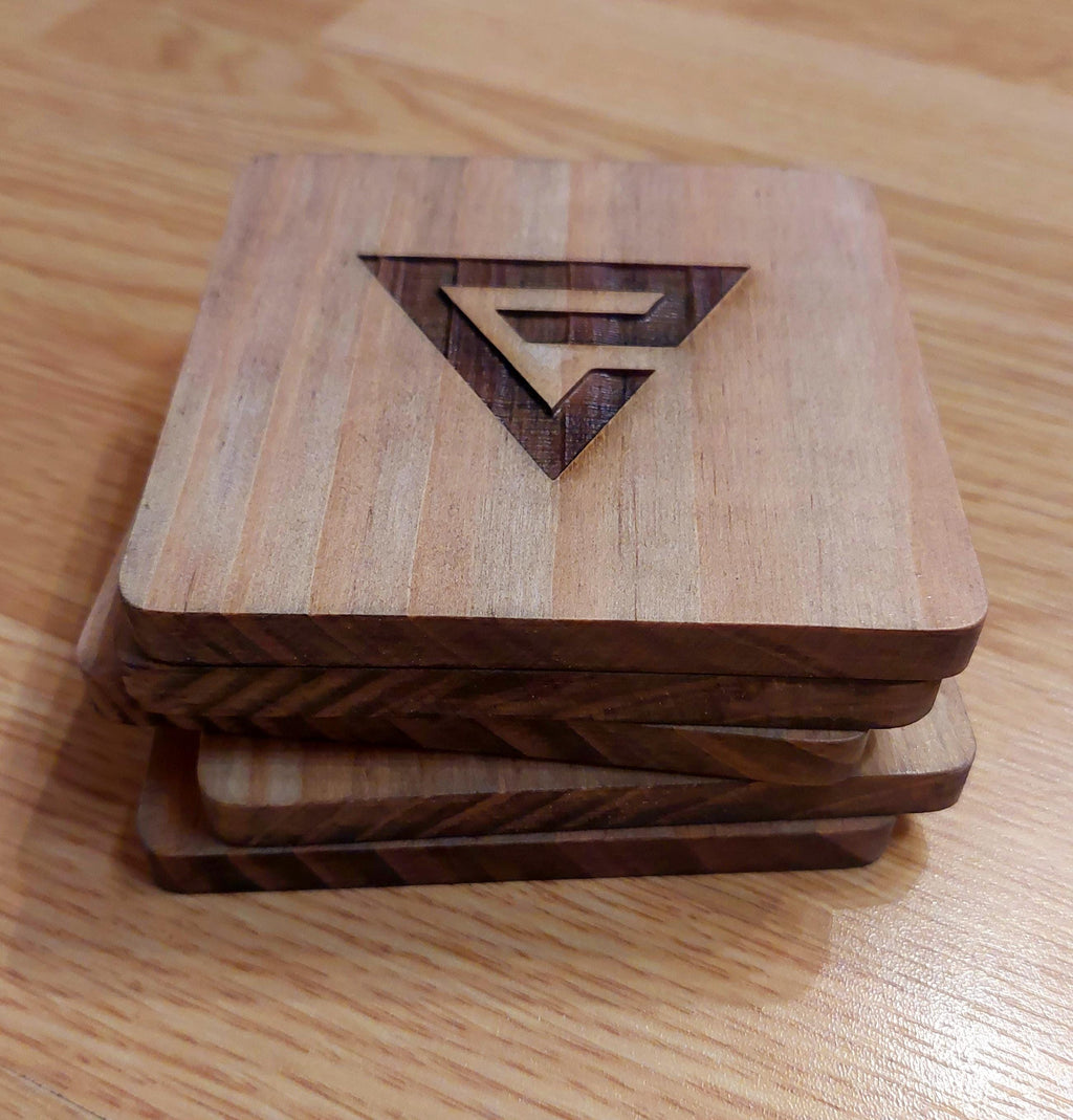 Witcher fan art wooden drinks coaster set Witcher signs