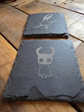 Hollow Knight fan art slate drinks coaster