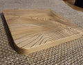Corn du contour map wooden drinks coaster