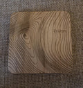 Cribyn contour map wooden drinks coaster