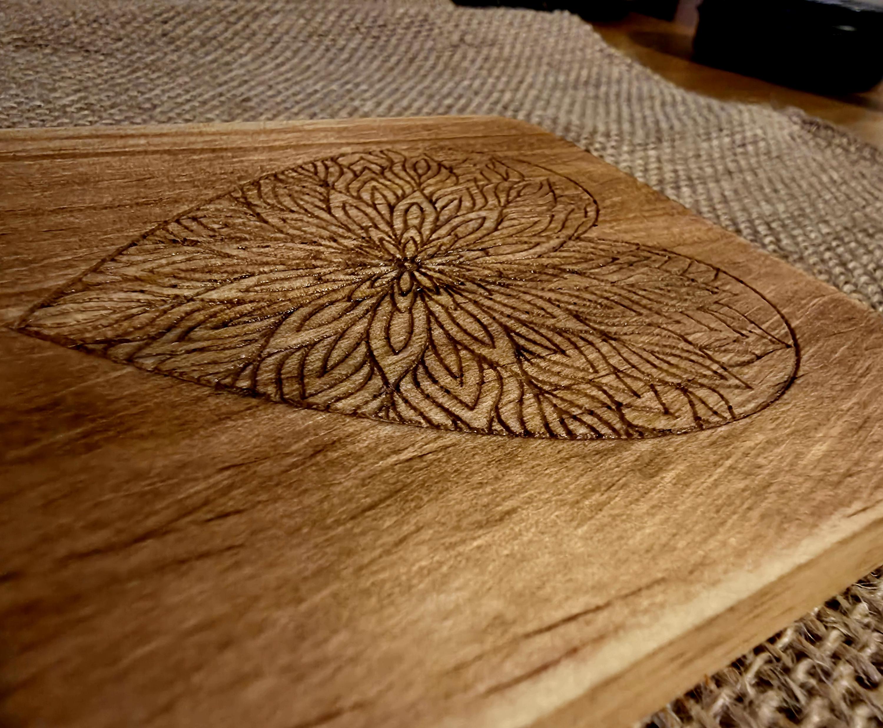 Heart mandala slate valentines coaster