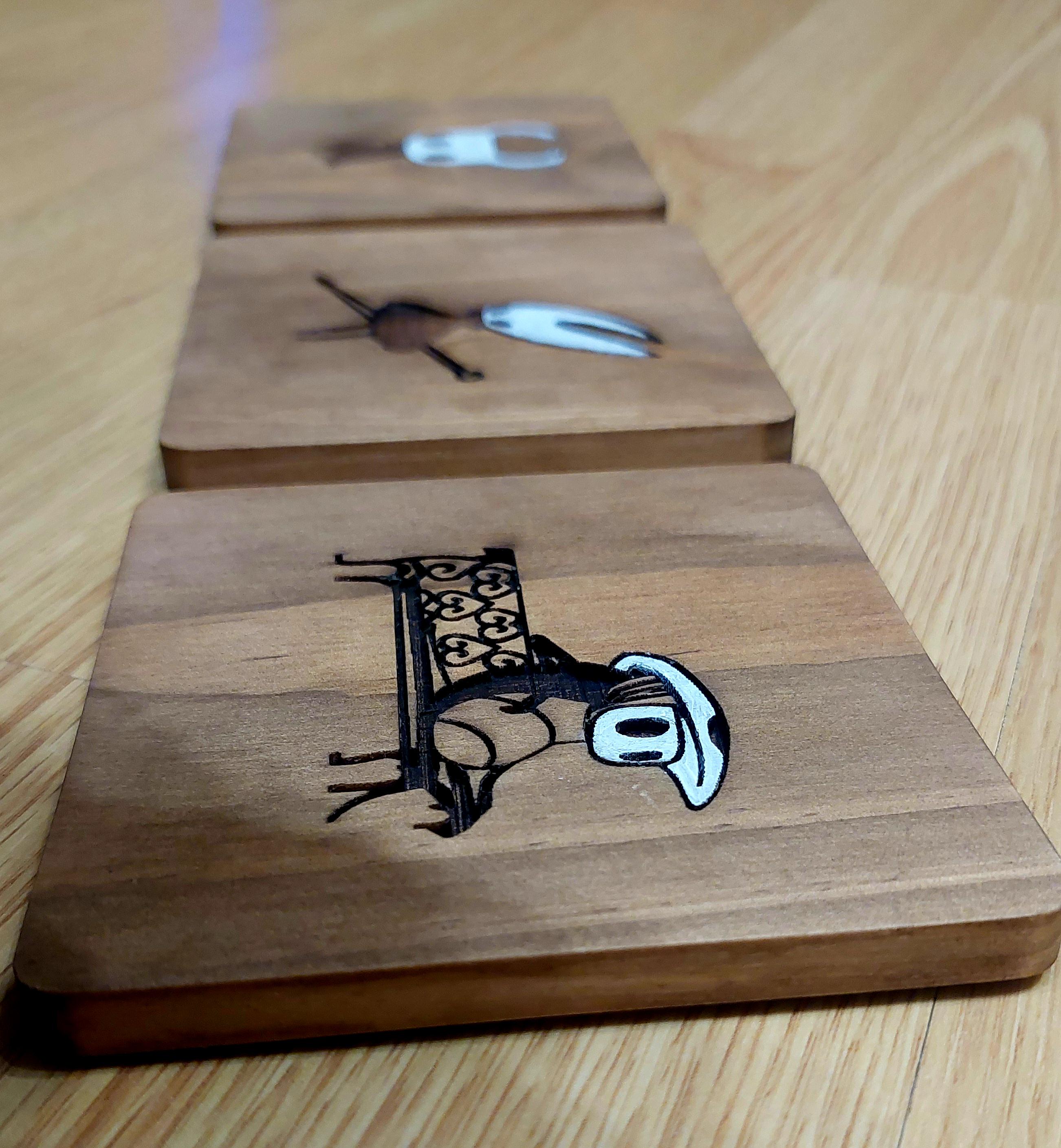 Hollow Knight Zote fan art wooden drinks coaster