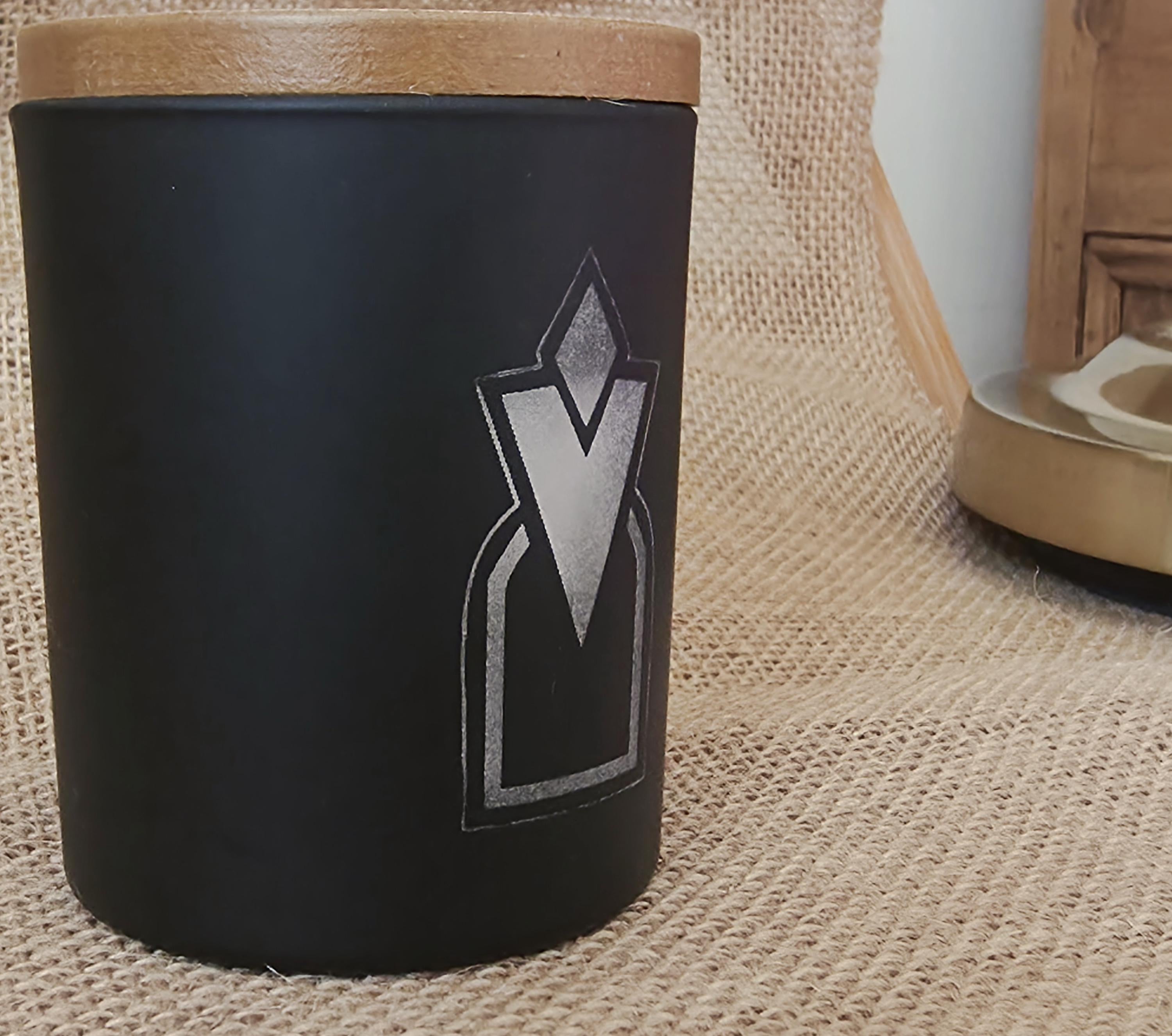 Skyrim fanart scented candle. Nerdy candles.