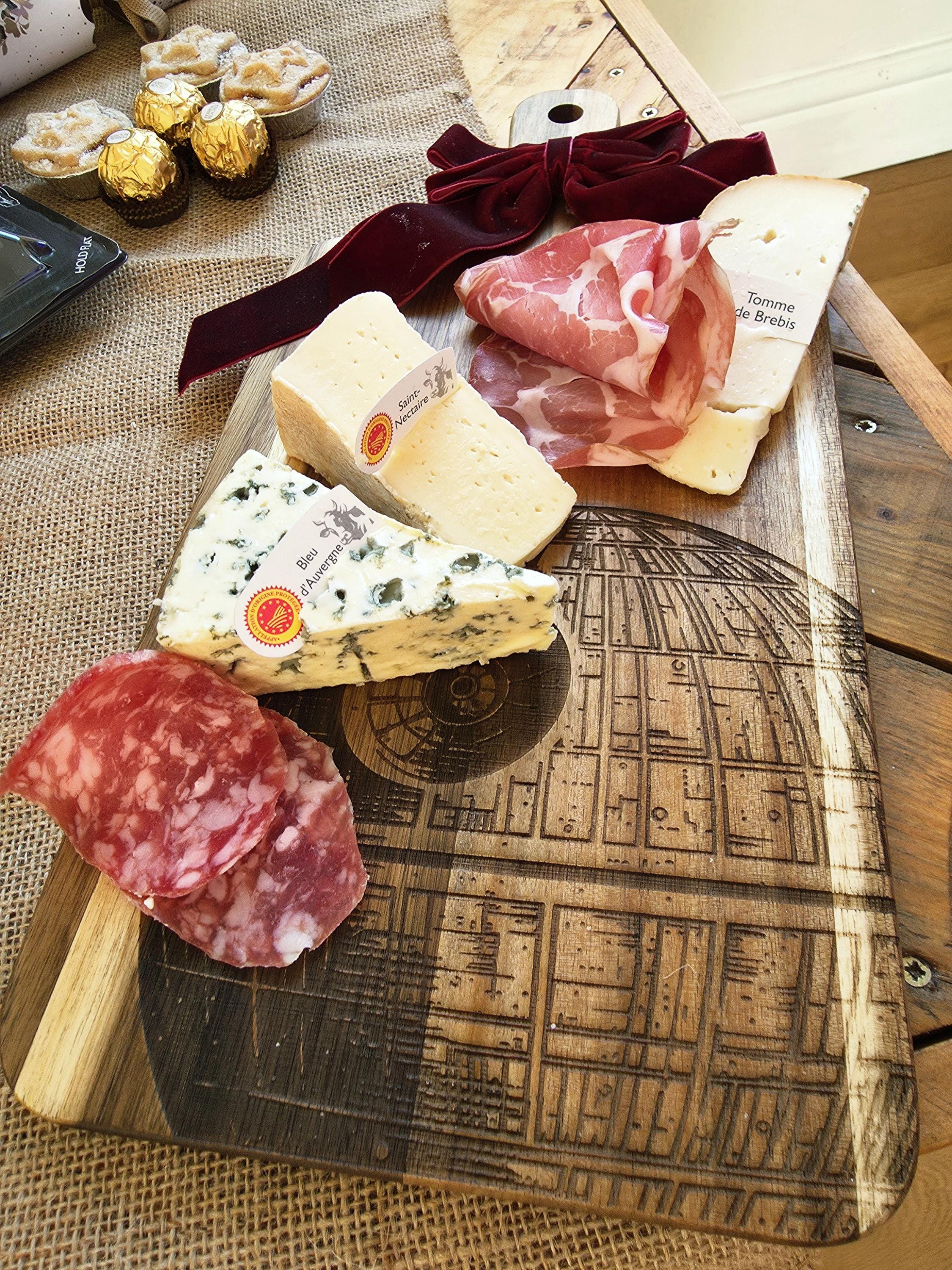 Death Star Acacia Serving Board – Star Wars Fan Art Charcuterie